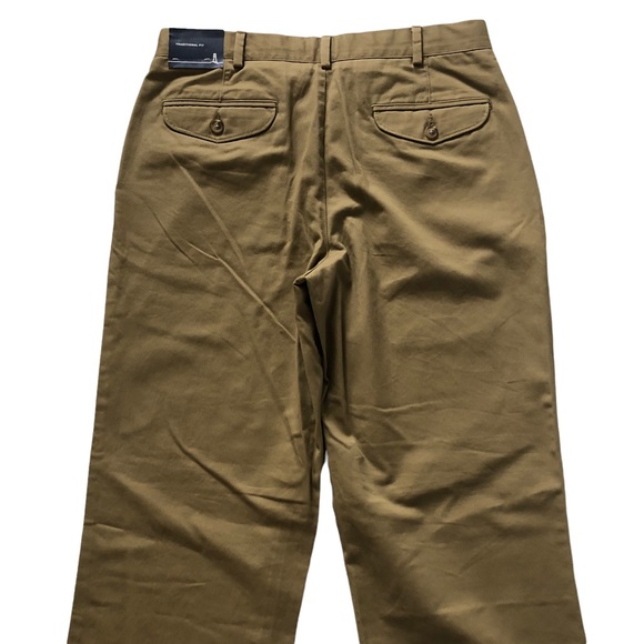 NWT Men’s Beige Lands’ End Traditional Fit Chinos 32x32 - Picture 5 of 15